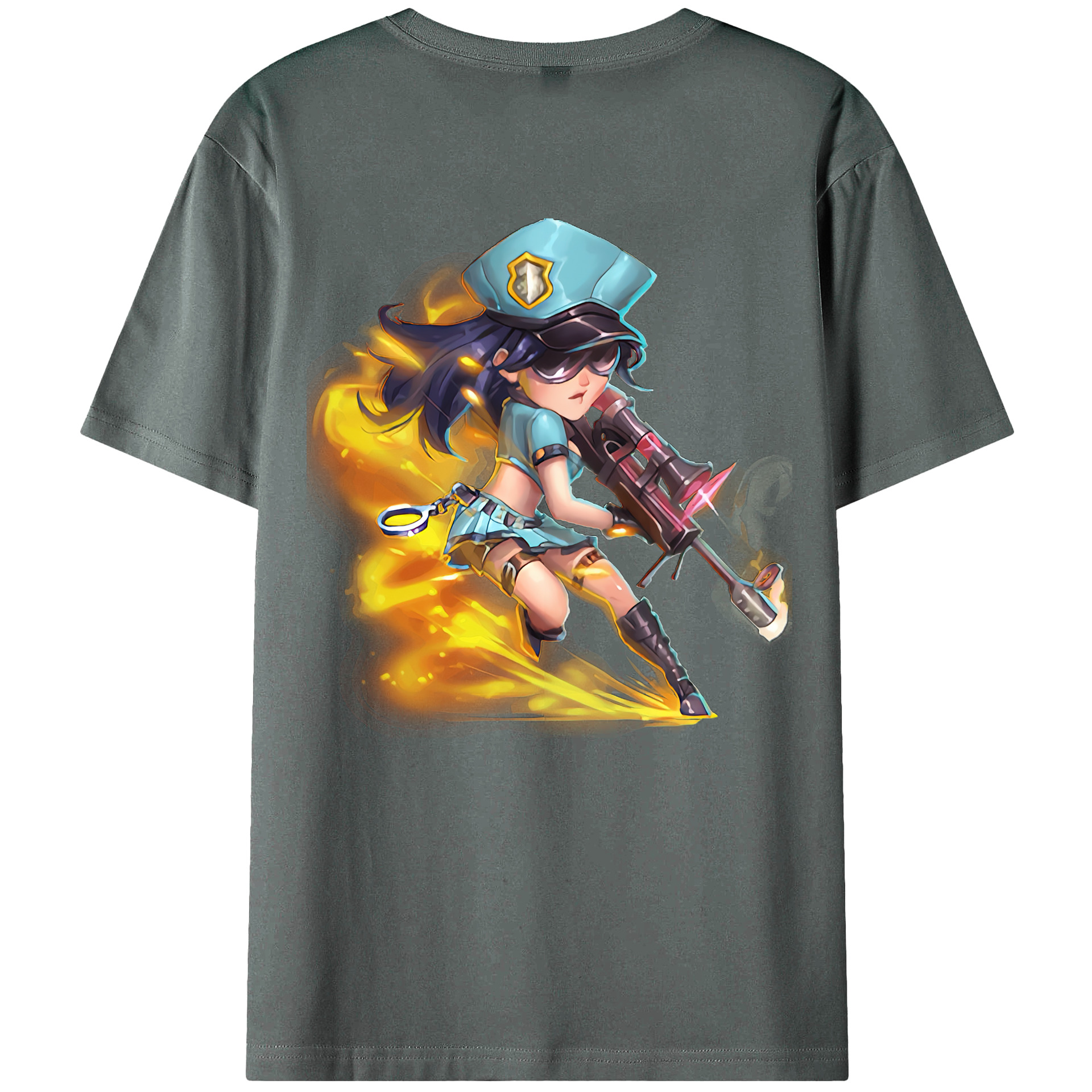 （画像用） リーグ・オブ・レジェンド League of Legends LOL 綿100％ メンズ半袖Tシャツ（バックプリント） 通気性
